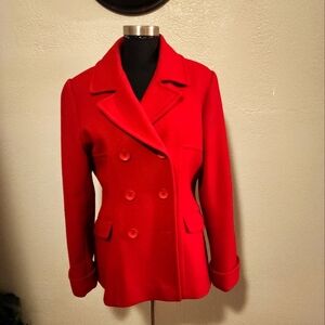 Red Peacoat